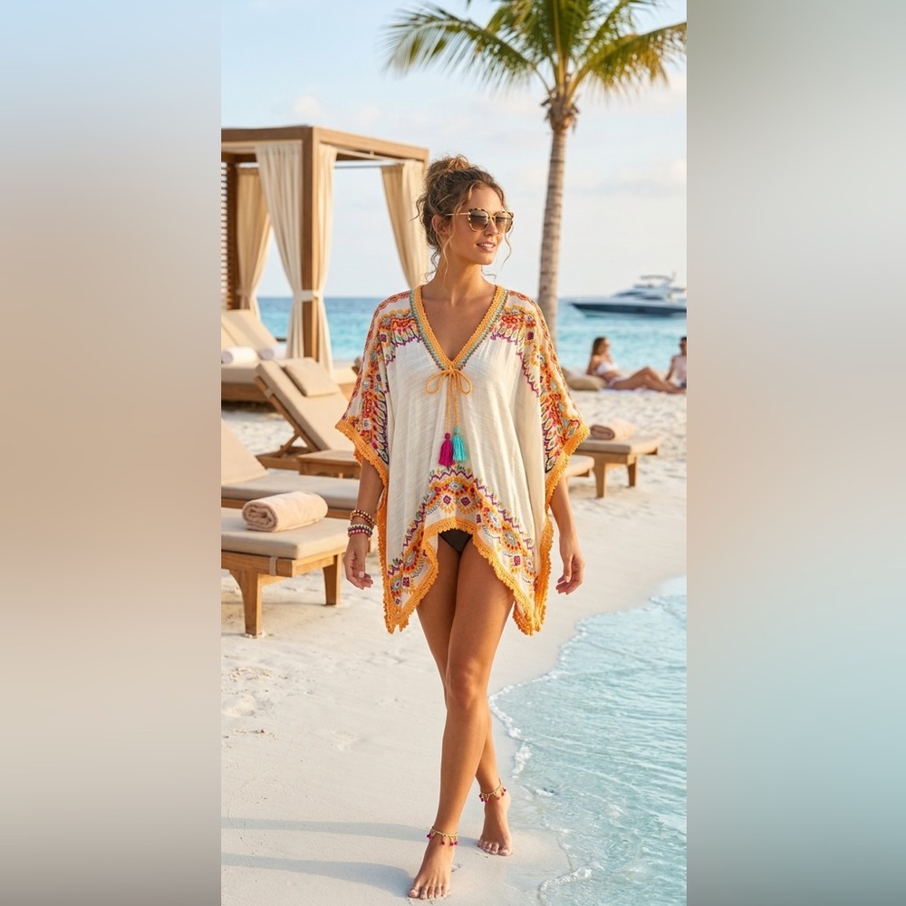 Ranees Miami NWT Beach Cover-up Kaftan - Picture 16 of 16